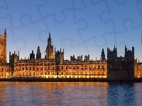Big Ben, Londyn, Paac, Westminster, Tamiza