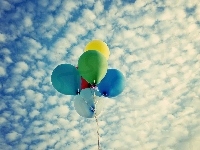 Niebo, Chmury, Balony