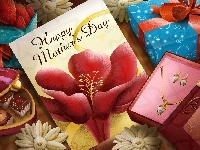 Biżuteria, Napis, Prezenty, Dzień Matki, Czekoladki, Kwiaty